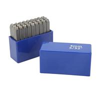 ANKROYU Metal Letter Punch Stamps Set High Carbon Steel Durable Alphabet Stamps for Jewelry Leather Wood Artwork Crafting 27 Pcs with Storage Box (Lettres de 4 mm)