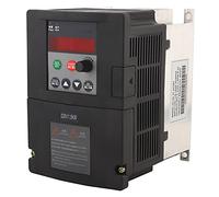 ANKROYU Mini convertisseur de fréquence d'inverseur entrée monophasée Sortie triphasée Coque en Aluminium Noir (1,5KW)