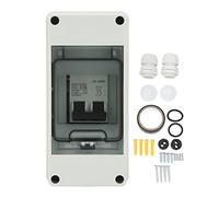 ANKROYU Mini disjoncteur 2P DC interrupteur de déconnexion solaire PV IP65 évalué 20A 1000VDC avec couvercle transparent pour système solaire hors réseau RV panneau solaire matéria