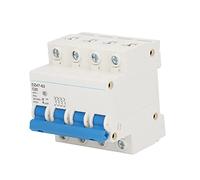 ANKROYU Mini disjoncteur 4P 20A Montage sur rail DIN 6000A Capacité de coupure 400V AC pour la protection du système électrique du bureau à domicile Matériau ignifuge PA66