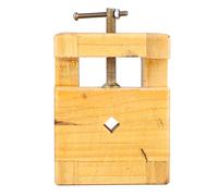 ANKROYU Mini pince plate en bois, étau de table pour bricolage, pince à tampon, construction en acier et bois robuste, base antidérapante à forte adhérence pour les projets de scul (Grand lit