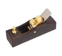 ANKROYU Mini raboteuse à bois, outil de rabot à main, conception à fond plat, lame en acier rapide, base en bois d'ébène pour le travail du bois, coupe, chanfreinage, rabotage liss