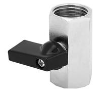 ANKROYU Mini robinet à tournant sphérique en laiton chromé femelle x femelle NPT de 1/2 pouce, vanne d'eau en ligne de haute qualité avec poignée pour systèmes de tuyaux de plomber