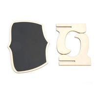 ANKROYU Mini tableau noir en bois pour décoration de fête de mariage, facile à écrire et à effacer avec de la craie pour Noël, étiquette de plante de jardin, 20 ensembles 10 x 7,5