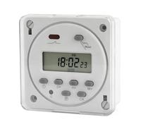 ANKROYU Minuterie 12V programmable, écran LCD, minuterie numérique 7 Jours, réglable de 1S à 168H, Relais temporisé pour Interrupteur(12VDC)