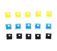 ANKROYU MK8 Ensemble de manchons en silicone Housse de protection résistante à la chaleur pour imprimante 3D Bloc chauffant Contrôle de la température Kit multicolore 15 pièces