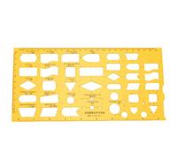 ANKROYU Modèle de dessin de conception architecturale Règle géométrique creuse multifonctionnelle et durable pour architectes, ingénieurs et étudiants Matériau plastique de haute q (4351)