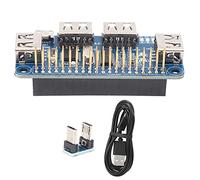 ANKROYU Module de Carte d'extension USB répartiteur de hub 4 Ports avec Interface modifiable pour Zero Zero W 3B + 3B Matériau PCB Durable Haute Vitesse Comprenant Un câble USB et