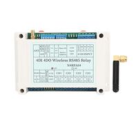 ANKROYU Module de Relais 4 canaux 4DI 4DO 433 MHz émetteur récepteur avec antenne pour domotique Intelligente et systèmes de contrôle Industriel 144 x 92 x 40,5 mm (12V)