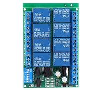 ANKROYU Module de relais DC 12 V 8 canaux, carte de contrôle programmable avec 6 commandes pour domotique, utilisation industrielle et électronique de bricolage, taille 90 x 63 x