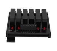 ANKROYU Module de relais SSR à 6 canaux, relais à semi-conducteurs haute puissance DC à AC avec signal lumineux pour systèmes de contrôle industriels, boîtier ABS monté sur rail DI