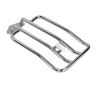 ANKROYU Motorcycle arrière Soupt à Bagages Prive Premium en Acier Inoxydable Silver plaqué Rack Rack Rack for pour Les vélos Cruiser en tournée Accessoires