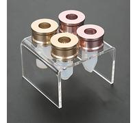 ANKROYU Moule de rouge à lèvres bricolage 12,1 mm, moule de rouge à lèvres pour la fabrication de rouge à lèvres, kit d'outils d'artisanat de cercle de moule de lèvre de baume fait maison(four holes)