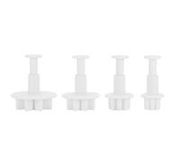 ANKROYU Moules de décoration de gâteaux professionnels Set Flower Match Fondant Cutter Baking Tools Food Grade Plastic For Cake Biscuit Chocolate Decoration 4pcs 32G 3,4 cm