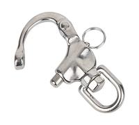 ANKROYU Mousqueton d'escalade en acier inoxydable 316 à dégagement rapide, connecteur de manille rotative haute résistance pour camping en plein air, randonnée, accessoires, équipe (12 * 70 mm) (16 *
