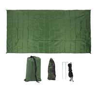 ANKROYU Multifictional Shade Sail Outdoor Canopy High Density Sunshade UV Protection for Garden Picnic Camping 210T Polyester Military Green Blue Black M L Taille (Le Milieu de Ciel)