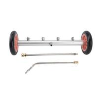 ANKROYU Nettoyer de Voitures de roulement Haute Pression 4000 psi d'eau à Eau avec Tige d'extension pour Camion SUV Bulle en Acier Inoxydable 16 Pouces Portable léger (Noir Rose)