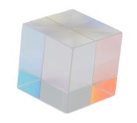 ANKROYU Optical Glass Prism Cube RGB Color Dispersion Sun Catcher x Cube Science Toy for Kids Adults Light Refraction Experiment Birthday Gift Christmas Decor (20 * 20 * 20 mm)