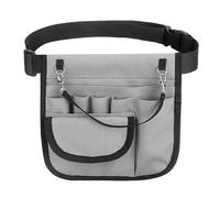 ANKROYU Organisateur de pochette d'infirmière gris sac banane de grande capacité pour les professionnels soins infirmiers hospitaliers essentiels tissu Oxford ceinture en nylon dur