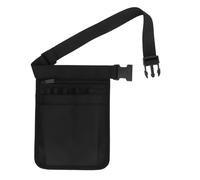 ANKROYU Organisateur de Taille Utilitaire pour infirmières, Sac Banane de Rangement Multi-Poches en Nylon de Grande capacité pour infirmières, médecins et Travailleurs de la santé (Noire)