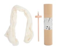 ANKROYU Outil de filage à la main professionnel en bois avec fil supérieur en laine, kit de filage pour débutants, bricolage, couture, tricot, artisanat en bois de hêtre, longueur