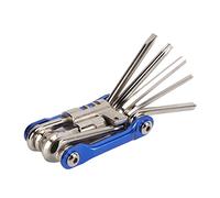 ANKROYU Outil De Réparation De Vélo 11 en 1 Léger Durable Pliant Multi Outil Kit avec Clé Hexagonale Tournevis Chaîne Cutter pour Vélo Entretien Voyage Usage Domestique En Alliage (Bleu)
