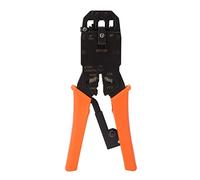 ANKROYU Outil de sertissage de réseau professionnel Pince à dénuder à sertir à cliquet robuste pour connecteurs de câbles RJ45 RJ11 Outil de sertissage multifonctionnel pour électr (HT-200R)