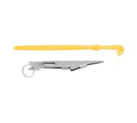 ANKROYU Outil Professionnel de Fixation de nœuds de pêche en Acier à Haute teneur en Carbone Durable pour Ligne de pêche et dissolvant de Crochets avec poignée en Plastique pour de