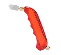 ANKROYU Outil professionnel robuste de coupe de verre à alimentation en avec roue en carbure de tungstène Système de lubrification interne Poignée de préhension pour la coupe de d (Rouge)