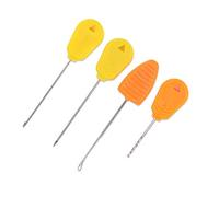 ANKROYU Outils Professionnels de Plate-Forme d'appât de pêche à la Carpe 4 pièces Ensemble d'aiguilles de Forage de Fil de Crochet d'appât en Acier Inoxydable pour la Fabrication d