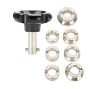 ANKROYU Ouvre boîtier de montre avec 7 matrices de 18,5 à 36,5 mm, outil de remplacement de batterie de montre, kit de outil de réparation de montre d'horloger pour montre Rolex