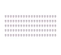 ANKROYU Paper Clips Rose 100pcs Fleur mignonne en forme de métal électrolité Petits clips pour l'école Office Home Organising Documents Purple Vivid Couleurs