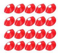 ANKROYU Paquet de 20 cônes de Disque de Football marqueurs d'entraînement Sportif pour Le Football Basket-Ball Exercices d'agilité Adultes matériau PE Couleur vive Durable 18,5 cm