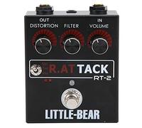 ANKROYU Pédale de distorsion de guitare professionnelle, effecteur à 3 modes, pédale d'effets de guitare électrique pour RAT Tone, puce LM308N en alliage d'aluminium, conception Tr