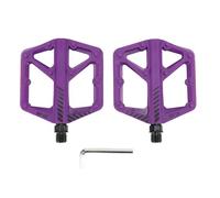 ANKROYU Pédale de vélo Premium Bore Acier d'essieu en Nylon Corps de Fibre de Nylon Conception de la Plate-Forme Large de la Plate-Forme des vélos Routiers pour Le vélo de vélo de (Violet)