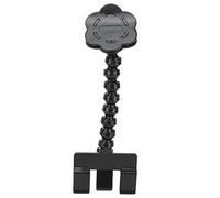 ANKROYU Perche à Selfie pour Animal de Compagnie, Support Flexible et réglable pour Smartphone avec Clip en Forme de Fleur pour Chats, Chiens, Photos, matériau PVC, léger, Portable (Noire)