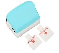 ANKROYU Perforatrice manuelle 26 trous, outil de bureau multifonction pour reliure de documents A4, B5 et A5 à feuilles mobiles, bleu clair, bleu foncé, avec règle en option. (Bleu clair)