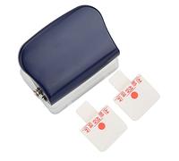 ANKROYU Perforatrice manuelle 26 trous, outil de bureau multifonction pour reliure de documents A4, B5 et A5 à feuilles mobiles, bleu clair, bleu foncé, avec règle en option. (Bleu foncé)