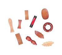 ANKROYU Phoebe Porte-Baguettes Cuillère Couteau Support Rack Élégant Style Rétro Naturel Sentiment Durable Ustensiles de Cuisine pour La Maison Restaurant 10 Pièces Ensemble