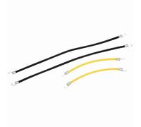 ANKROYU Pièces décoratives élastiques durables pour Traxxas Hsp Axial Scx10 D90 Hpi Remote Control Véhicules RC modèle voiture accessoires 4pcs noir jaune extensible porte-bagag