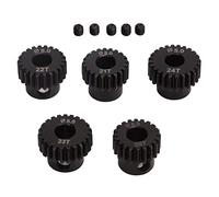 ANKROYU Pignons 48DP en acier allié au chrome-molybdène de 5 mm, silencieux, traités thermiquement, 20 dents, 21 dents, 22 dents, 23 dents, 24 dents, pièces de rechange pour moteur