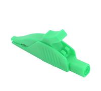 ANKROYU Pince de test électrique, isolée en laiton, avec couvercle en PA, 32 A, pour la charge de batteries de voitures et camions, et projets électriques. Fiche banane 4 mm. (Verte)