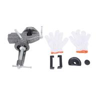 ANKROYU Pince robuste sur étau d'établi, largeur de mâchoire de 60 mm, ouverture de 65 mm, base pivotante à 360 degrés, pince d'établi en acier allié pour le travail du bois et les