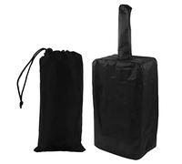 ANKROYU Pizza Cover Couverture de protection extérieure Protective pour la cuisine Courtere Black 210D en argent en argent léger pliable avec sac de rangement (50 * 37 * 103 * 160cm)