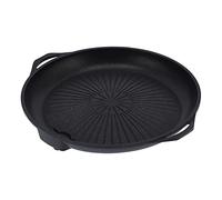 ANKROYU Plaque de gril à barbecue plaque à pâtisserie antiadhésive outil de cuisson à barbecue portable conception inclinée pour une double couche saine alliage d'aluminium épais p (Plateau barbecue