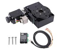 ANKROYU Plate-forme rotative de précision à platine linéaire, table coulissante en alliage d'aluminium à grande vitesse avec entraînement par moteur pas à pas pour machines CNC et