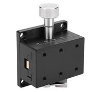 ANKROYU Plateau de Guidage linéaire de précision pour axe X, réglage Fin Manuel, Guide de Mouvement linéaire en Alliage d'aluminium pour équipements de Laboratoire Optique et instr