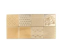 ANKROYU Plateau de tampons à glaçons en cuivre, Design moderne et élégant, imprimante facile à nettoyer pour les cocktails, Bar, fête, divertissement à domicile, matériau de qualit (d02)