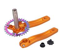 ANKROYU Plateau de vélo ZK22, manivelle en alliage d'aluminium, bras de pédalier 32 dents, haute résistance, léger et durable, pour vélos de route et vélos pliants à petites roues (Ou)