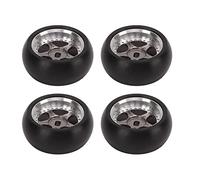ANKROYU Pneus RC Drift 4 pièces en alliage d'aluminium brillant, roues à amorti solide pour voitures RC 1/28 K969 K989 P929 MINI Z MINI D Mini Q durables et résistants à l'usure (Tu colore)